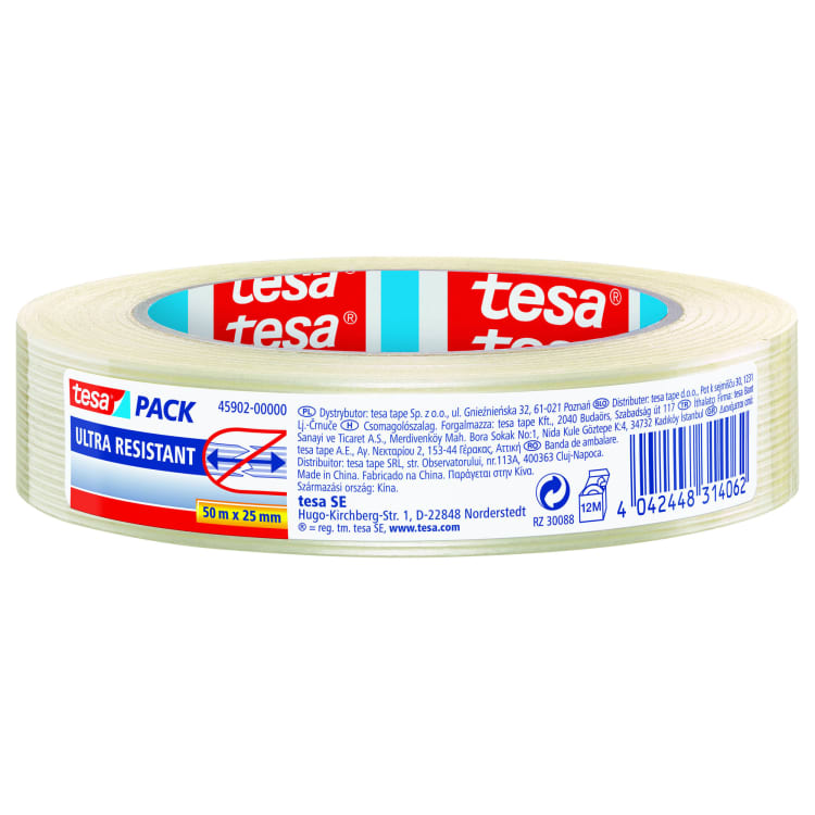 tesa packing tape Monofilament 45902 25 mm x 50 m transparent