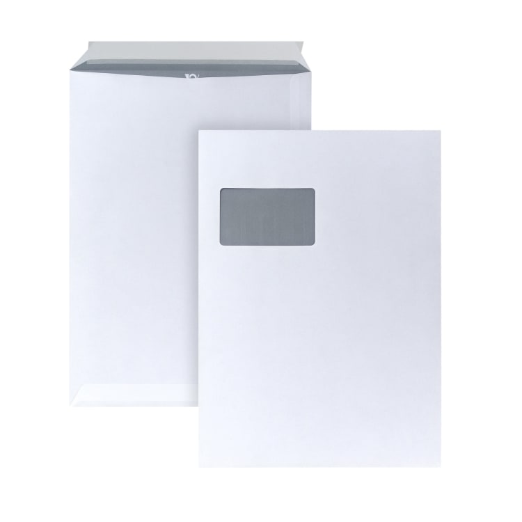 Posthorn mailing bag C4 with window peel & seal 250 pieces white