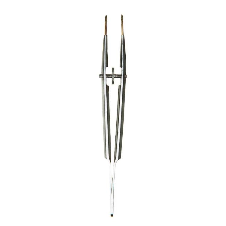 Spreading tweezers with turning screw, straight