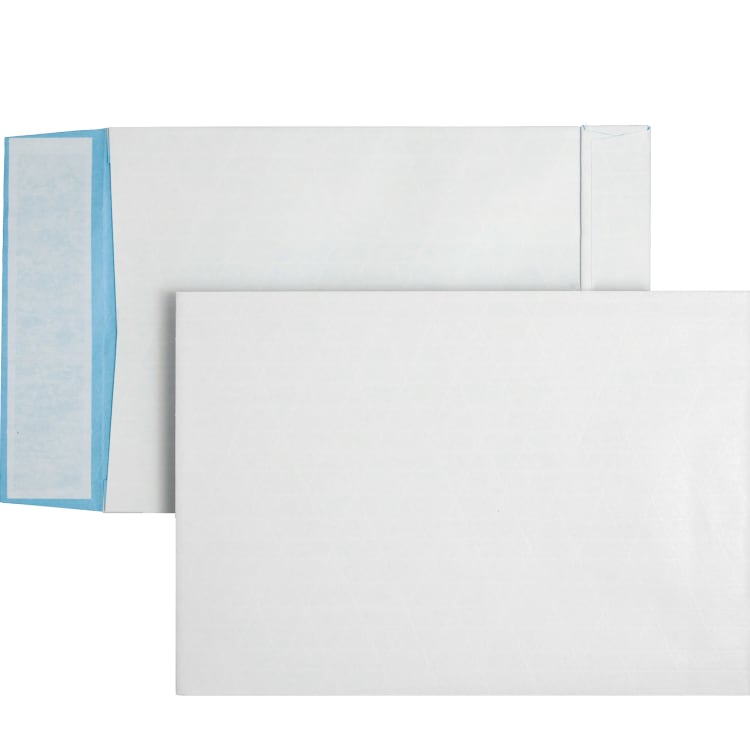 Posthorn gusset envelope C4 130 g peel & seal 125 pieces white/blue