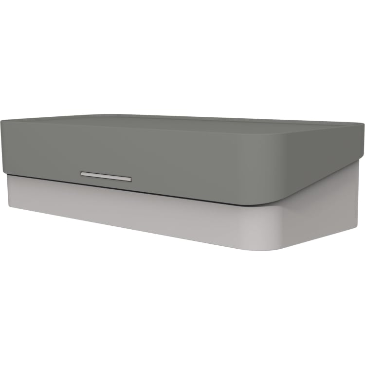 helit desk organiser the companion light grey