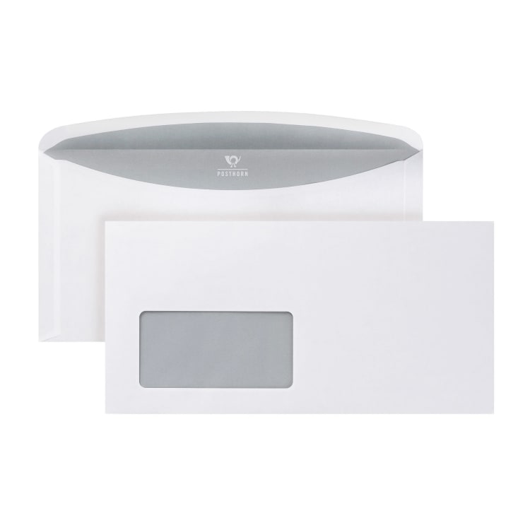 Posthorn envelope C6/5 with window 1,000 pieces white