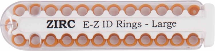 EZ-ID Markierungsringe groß kupfer 25St