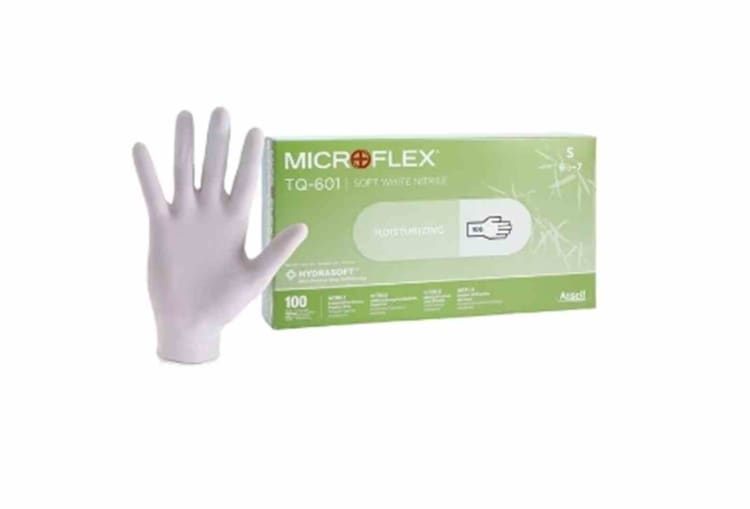 Ansell Microflex Soft White Nitrilhandschuhe (100 St.)