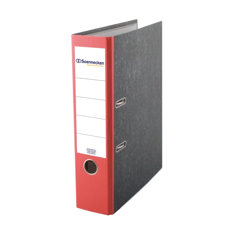 Soennecken ring binder A4 80 mm board red