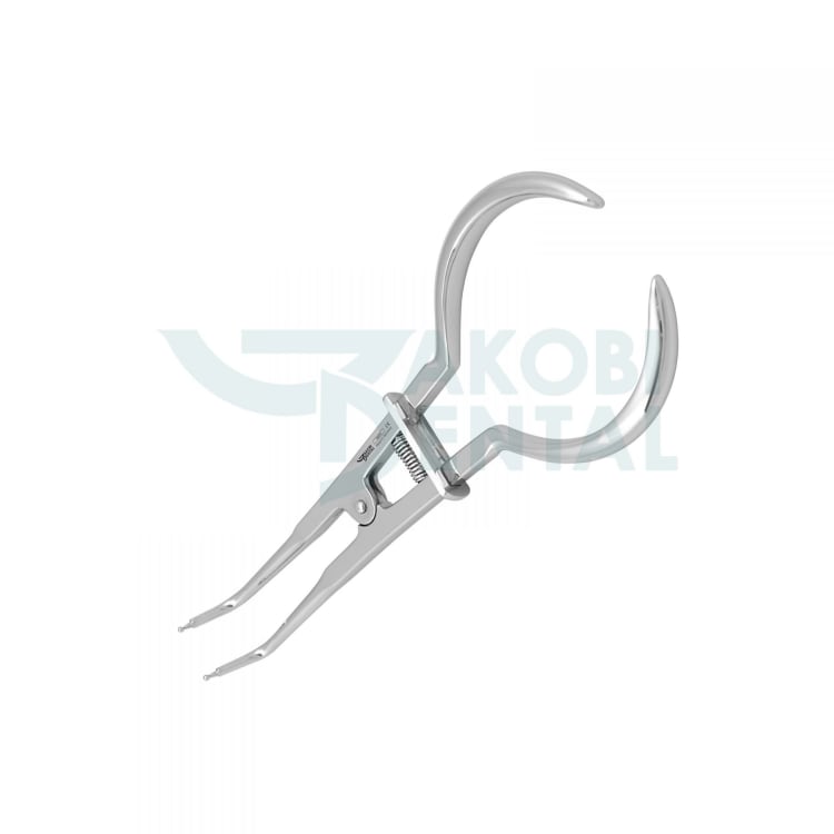 Rubber Dam Forceps RDF4 Palmer, incl. Spring & Lock, total length 175mm, stainless steel