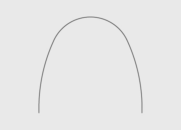NiTi superelastic archwires Standard Form 10/PK, .012, lower