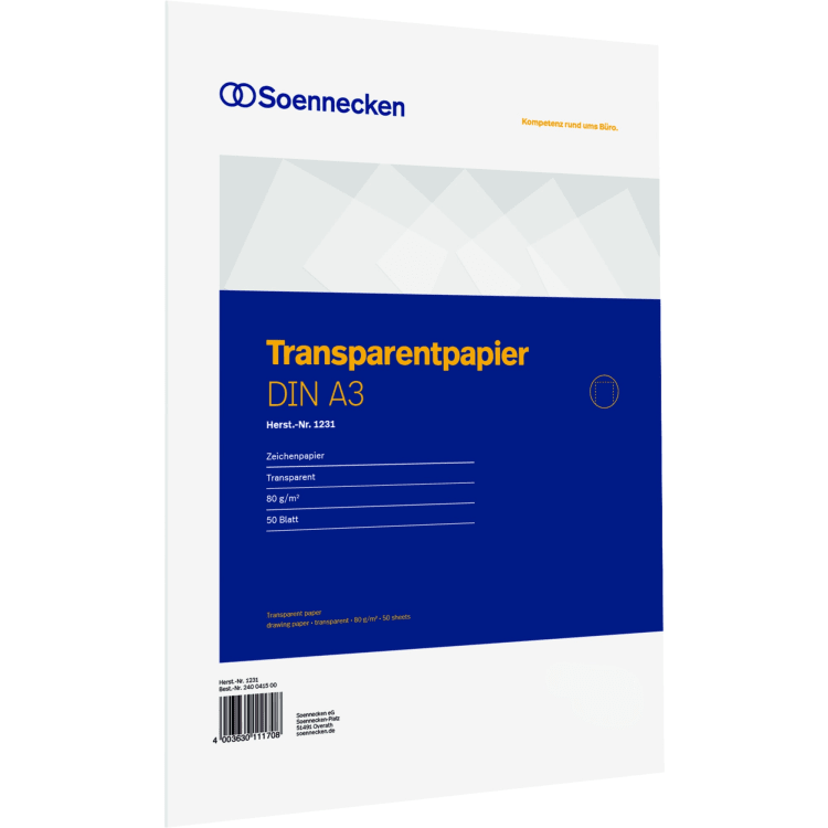 Soennecken tracing paper A3 80 g 50 sheets