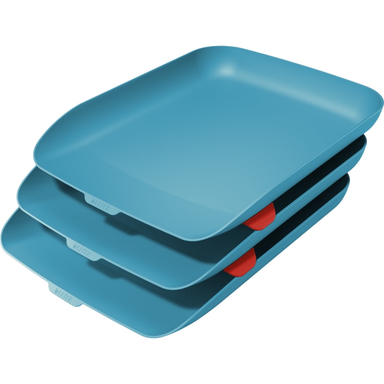 Leitz letter tray Cosy A4 PS 3 pieces blue