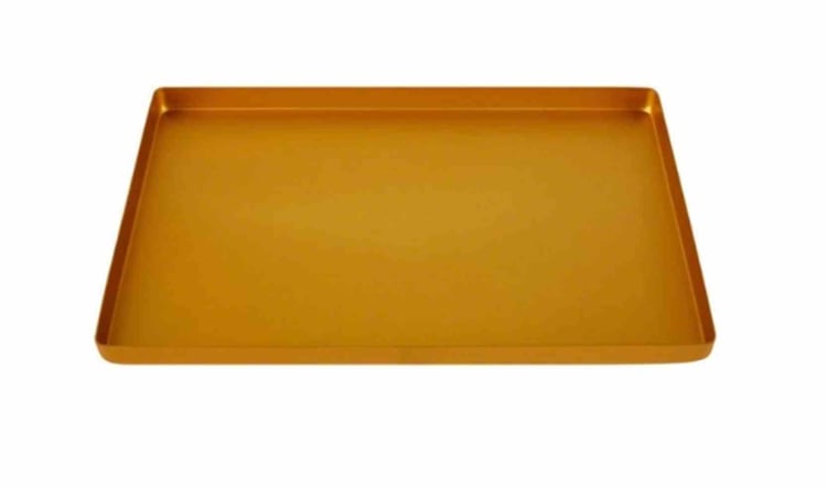 Tray Alu-Bodenteil ungel. gelb
