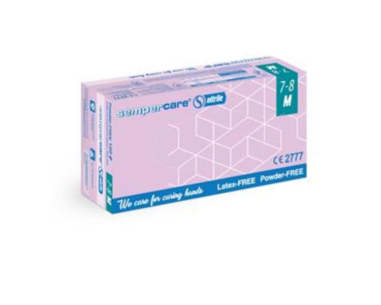 Semperit Sempercare puderfreie Nitrilhandschuhe, blau (100 St.)