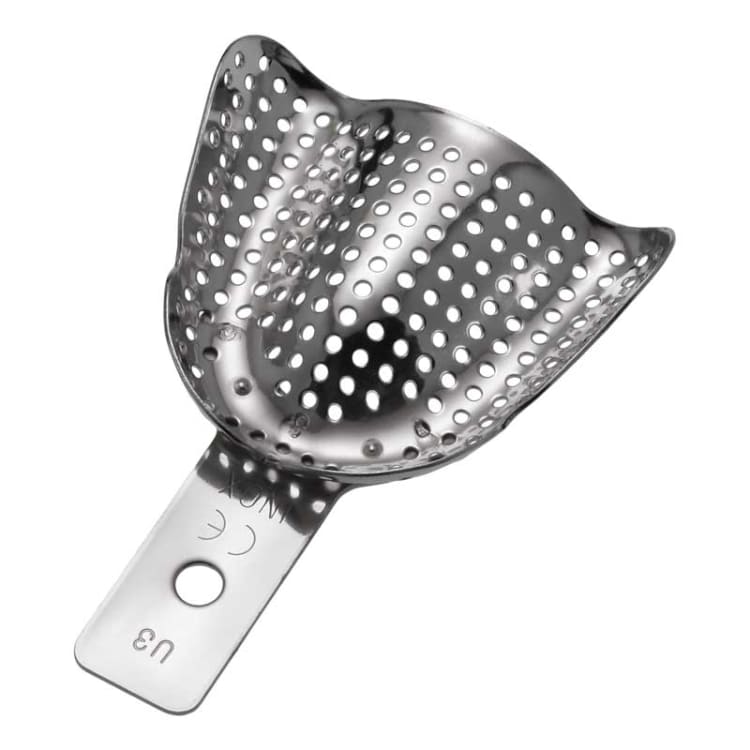 Impression tray, perforated, edentulous, U3, upper jaw S