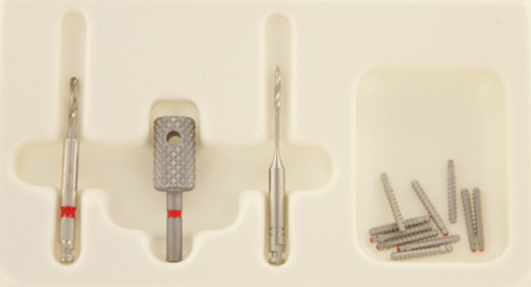 Sortiment Titan Gewindestifte rot kurz (1 Packung á 1 Set)