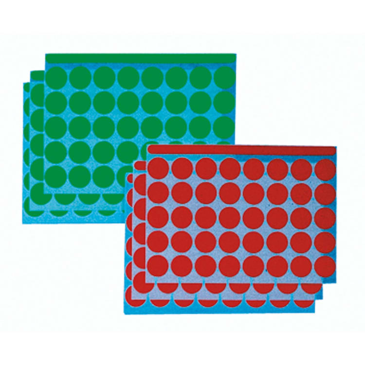 Franken marking dot 19 mm self-adhesive 1,040 pieces red+green