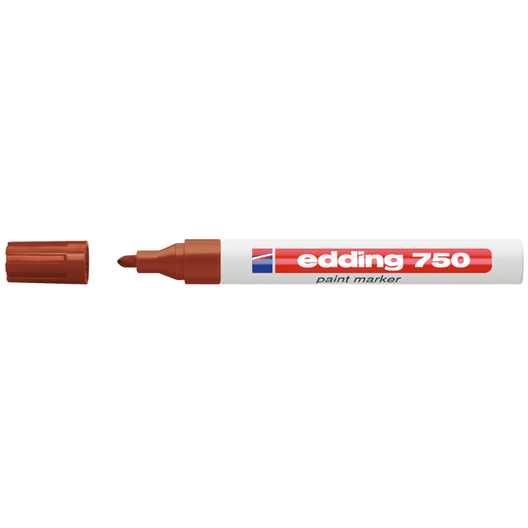 edding Lackmarker 750 2-4 mm Rundspitze permanent braun