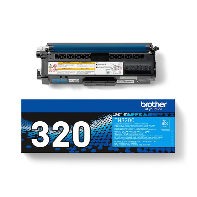 Brother toner TN320C 1,500 pages cyan