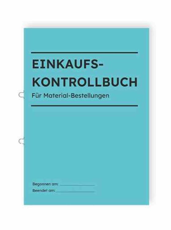 Kontrollbuch Mater.-Ek 81202000