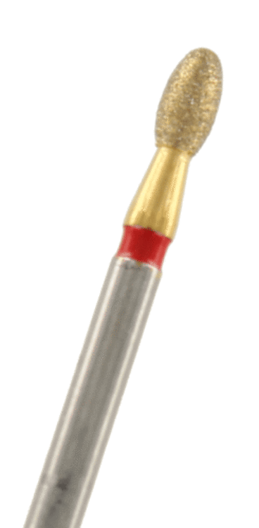 ZD-Diamant Eiform Körnung: Rot (fein, 1 Packung á 5 Stück)