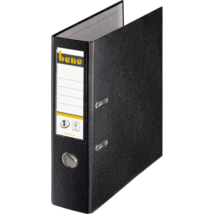 Bene ring binder A4 80 mm PP black