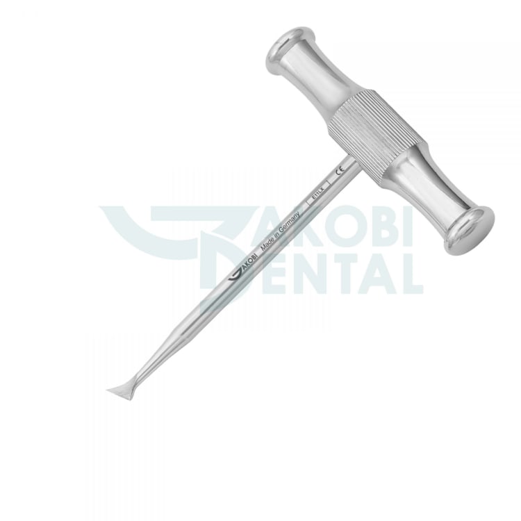 Elevator E11LX (left), handle in cross form, stainless steel 