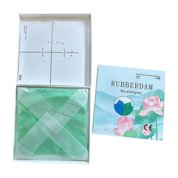 Rubber Dam Heavy, Latex-Free, Green, Adult 15.2x15.2cm (20 sheets)