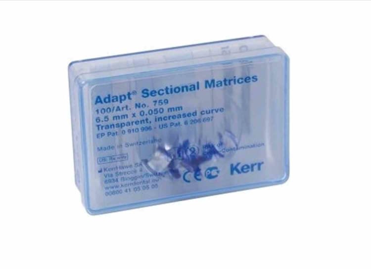 Kerr Hawe Adapt™ Sectional Matrices Height 6,5mm, More Curved