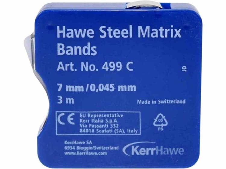 Kerr Hawe™ Stahl-matrix Bands Breite 7 Mm, Strength 0,045 Mm