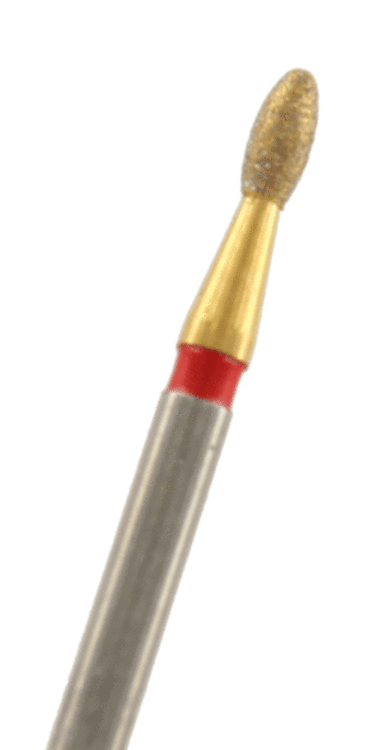 ZD-Diamant Eiform Körnung: Rot (fein, 1 Packung á 5 Stück)