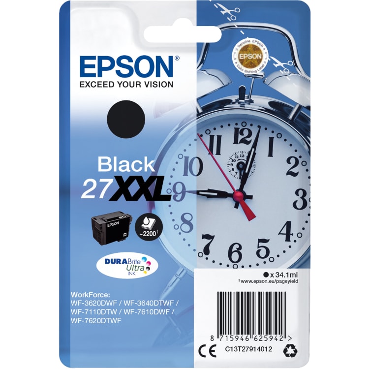 Epson ink cartridge 27XXL 34.1 ml black