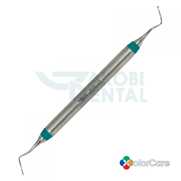 Endo-Excavator EXC 32L, ColorCare handle # 7. Colour: green, stainless steel