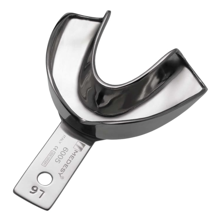 Impression tray, Rim-Lock, smooth, L6, lower jaw XL