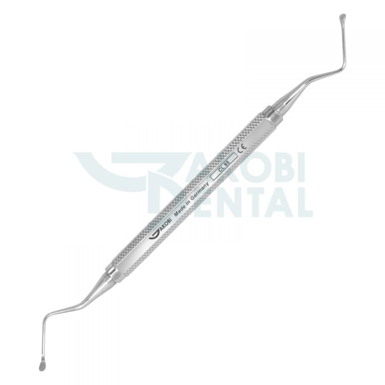 Bone curette CL 85 Lucas, handle # 3, stainless steel 