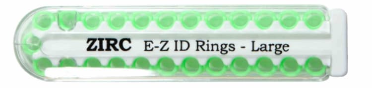 EZ-ID Markierungsringe groß n-grün 25St