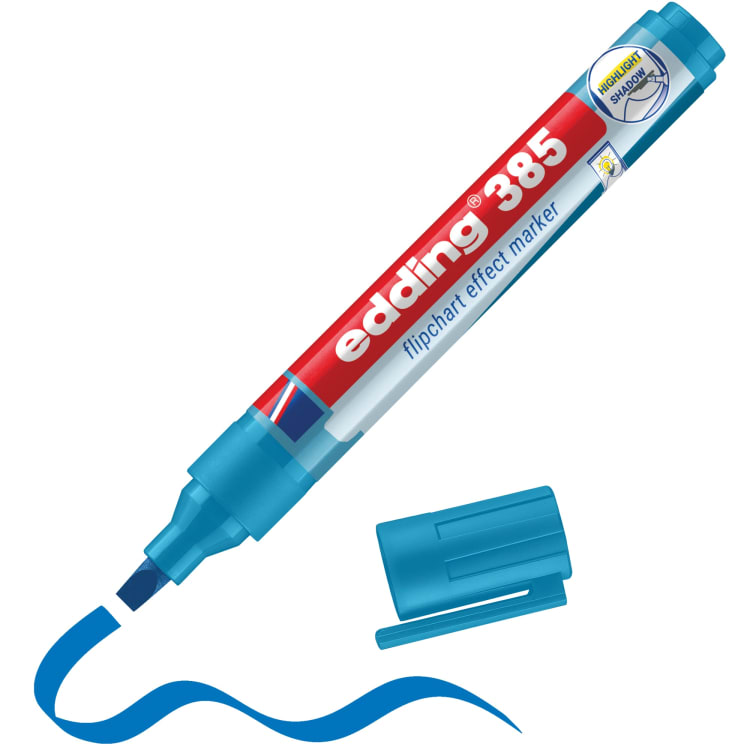 edding flipchart marker effect light blue