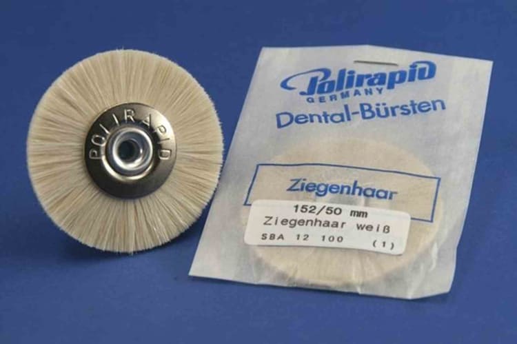 Schmalbürste AK Ziege weiß Ø50mm