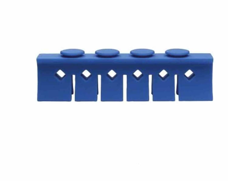 Silikon Niederhalter + CLIP-6 he.blau