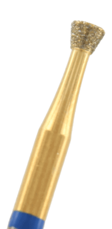 GOLD-Diamant umgek. Kegel Körnung: Blau (standard, 1 Packung á 5 Stück)