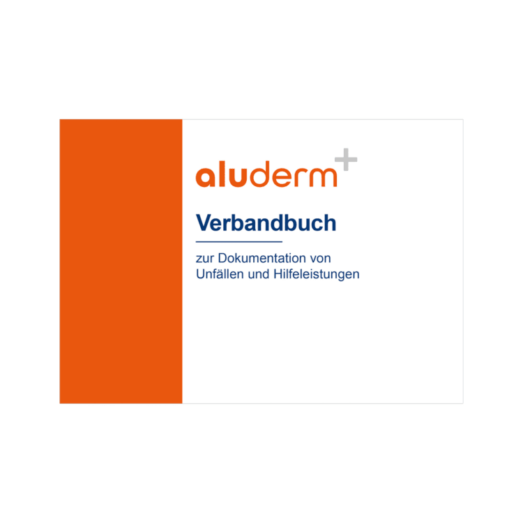 aluderm first-aid log book A5 landscape softcover