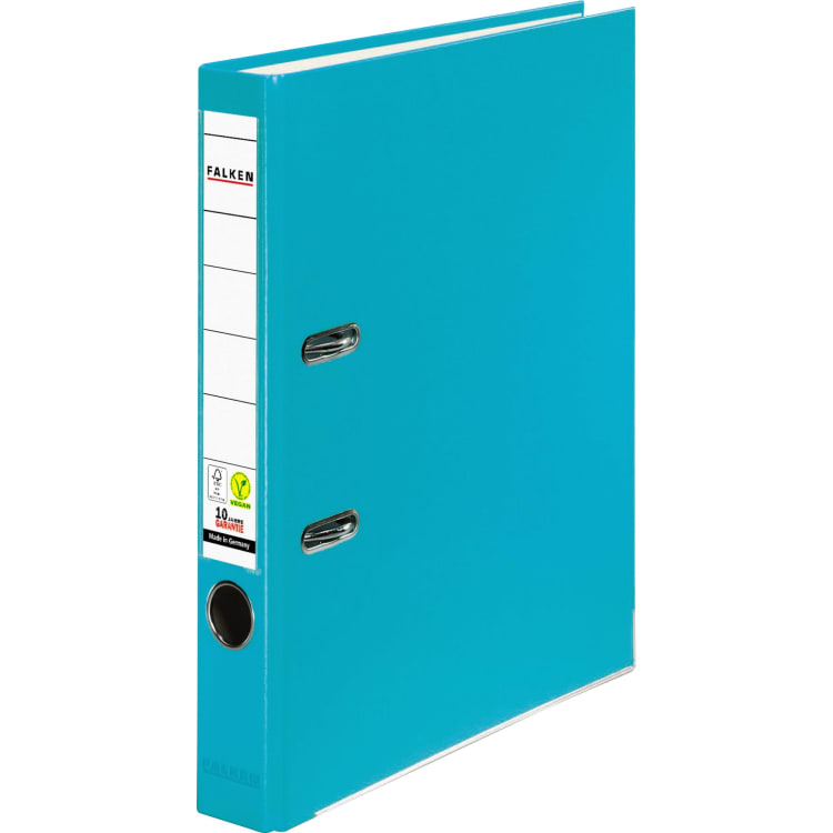 Falken ring binder S50 A4 50 mm PP turquoise