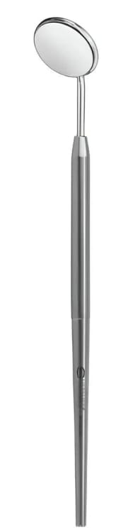 Mundspiegel, Hohlgriff, fest montiert, Spiegel: RH Gr 4