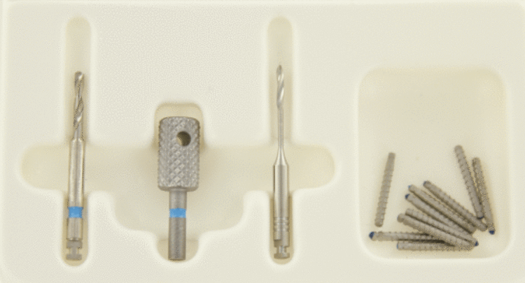 Sortiment Titan Gewindestifte blau kurz (1 Packung á 1 Set)