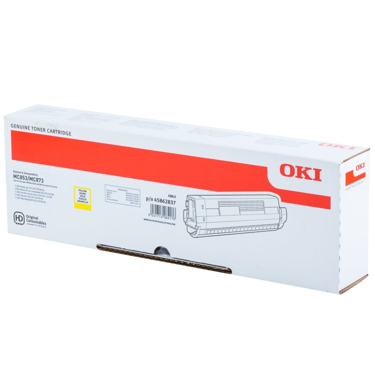OKI toner 45862837 7,300 pages yellow