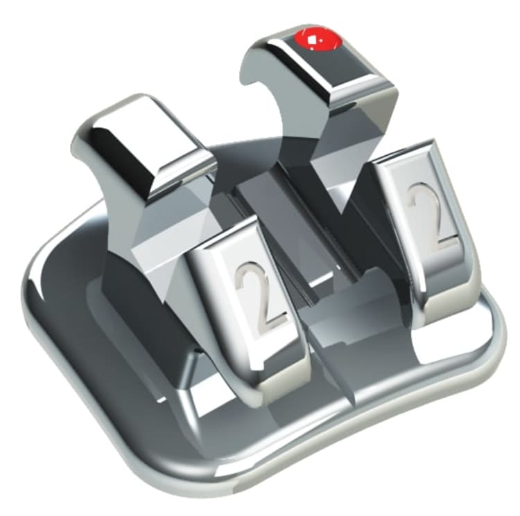 Mini Arch Standard brackets .022 Roth 10/PK, lower, cuspid right with hook 43