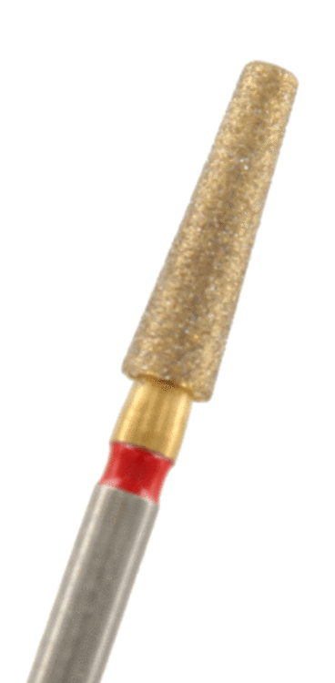 ZD-Diamant konisch Kante rund Körnung: Rot (fein, 1 Packung á 5 Stück)