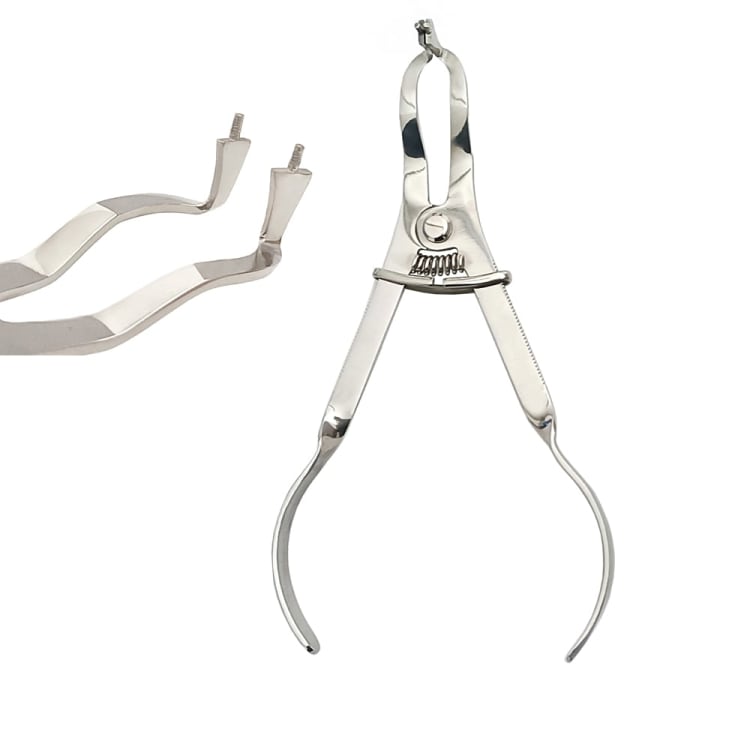 Rubber Dam Clamp Forceps, Size = 17 cm
