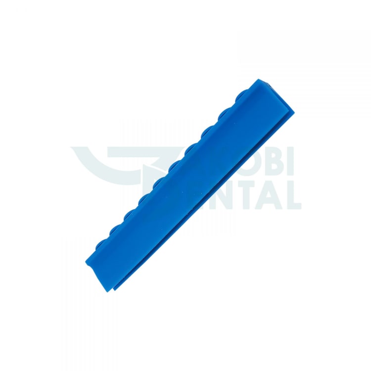 Compress Rail for Cassettes CR10, Capacity: 10 instruments, medical silicone, Colour: blue