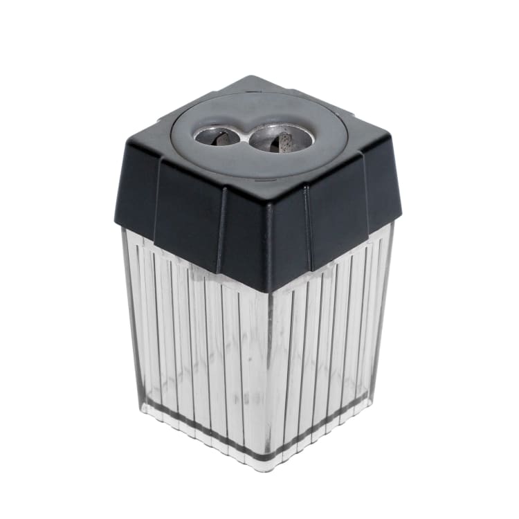 Alco Doppelspitzdose quadratisch schwarz rauch