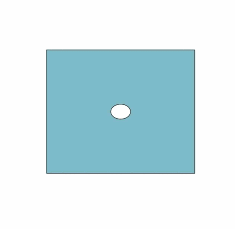 Barrier Lochtuch oval 50x60 70St