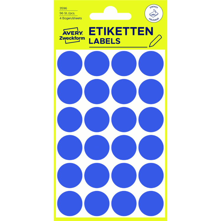 Avery Zweckform marking dot 18 mm 96 pieces blue