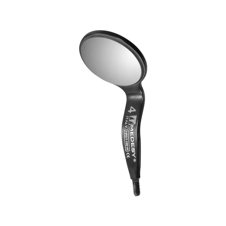 Double mirror double-sided rhodium Nr. 4, 6 pieces, DLC coating